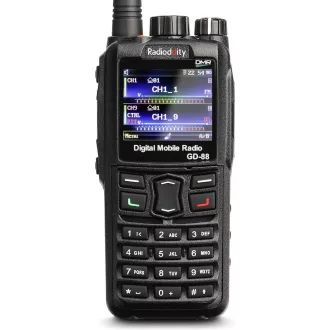   Radioddity GD-88 DMR Analóg 7W Kézi Rádió VHF UHF Duál Sávos Amatőr Rádiózáshoz