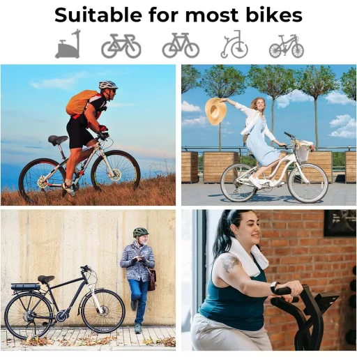 YOUNGDO Extra Széles Kerékpár Nyereg - Légáteresztő, Ütéselnyelő Univerzális Bicikli Ülés MTB, E-Bike és Városi Kerékpárokhoz, Vízálló Védőv