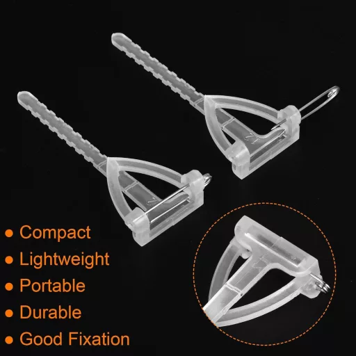 sourcing map 150 kom Bijela Sigurnosna Igle Broš Kopča Cvjetni Gumb DIY za Vjenčanje