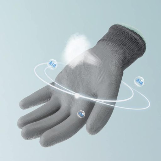 Munkakesztyűk PU Bevonattal, Unisex, Olajálló, Kertészkedéshez - 12 Pár