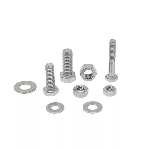 Set de șuruburi și piulițe hexagonale T.K.Excellent din oțel inoxidabil, 60 bucăți