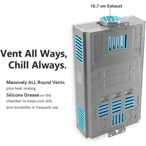 BreeRainz 20L/perc Gázüzemű Pillanatvízmelegítő 40kW Propán LPG Alacsony Nyomásindítás