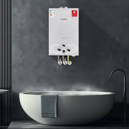 BreeRainz 20L/perc Gázüzemű Pillanatvízmelegítő 40kW Propán LPG Alacsony Nyomásindítás
