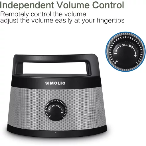 SIMOLIO TV zvučnik za starije osobe - 5,5m kabel, optički/RCA/AUX priključak, s kontrolom glasnoće