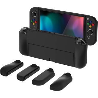   Ochranný kryt PlayVital AlterGrips na Nintendo Switch OLED, ergonomický držiak na Joy-Con, dokovateľné puzdro