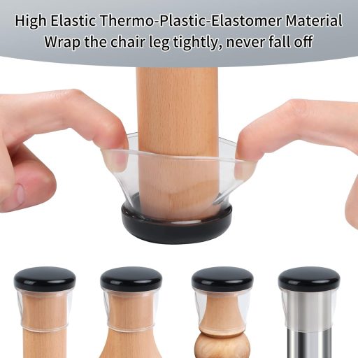 Ezprotekt Szék Lábvédő 16 db Átlátszó Gumipárna Szőnyeghez 36-56 mm