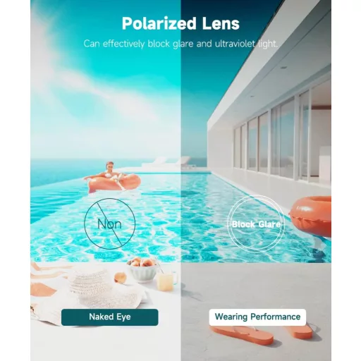 RIOROO Polarizirane naočale za plivanje za odrasle - Nepropusne, širokokutne, UV zaštita, zaštita od zamagljivanja, udobne za nošenje za žene i