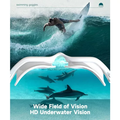 RIOROO Polarizirane naočale za plivanje za odrasle - Nepropusne, širokokutne, UV zaštita, zaštita od zamagljivanja, udobne za nošenje za žene i