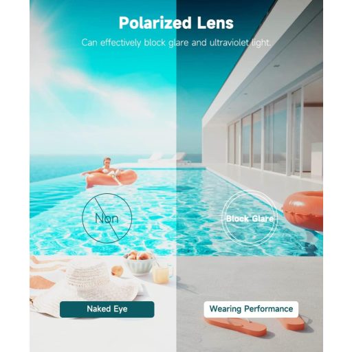 RIOROO Polarizált Úszószemüveg Felnőtteknek - Szivárgásmentes, Széles Látószögű, UV-Védelemmel, Párásodásgátló, Kényelmes Viselet Nőknek és