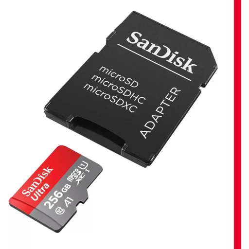 SanDisk Ultra microSDXC 256GB Android memóriakártya adapter A1 Class 10 U1