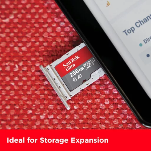 SanDisk Ultra microSDXC 256GB Android memóriakártya adapter A1 Class 10 U1