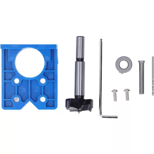 Fafeicy 35mm Rejtett Zsanér Sablon Fúró Útmutató Szekrényadó Lyukfúráshoz Sárga