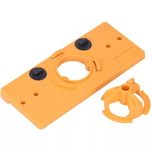 Fafeicy 35mm Rejtett Zsanér Sablon Fúró Útmutató Szekrényadó Lyukfúráshoz Sárga