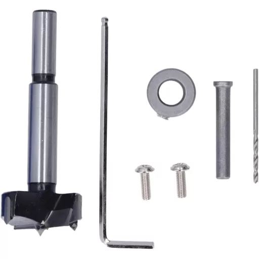 Fafeicy 35mm Șablon balama ascunsă, ghidaj de găurire pentru dulap, găurire găuri, galben