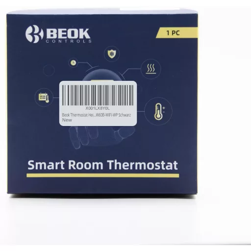 BEOK CONTROLS Inteligentný termostat pre podlahové kúrenie WiFi Programovateľný izbový termostat Tuya Alexa Google Home Čierny TGW60B