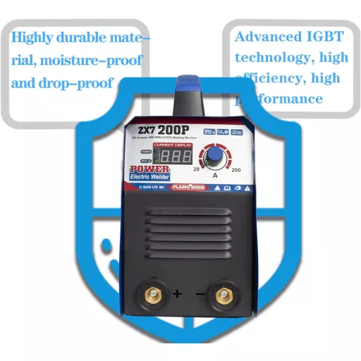 Invertorová zváračka PLASMARGON ZX7-200P 220V 200A - Prenosný digitálny IGBT MMA ARC zvárací stroj pre začiatočníkov, nízka produkcia dymu a prachu