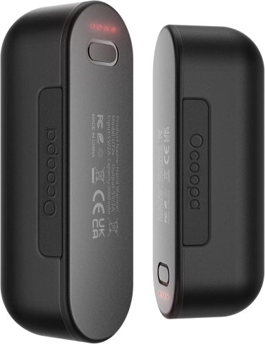 OCOOPA Elektromos Kézmelengetők, 10000 mAh Mágneses Páros, 4 Fűtési Mód, Gyors Melegedés, USB Powerbank Funkció, Újratölthető, Kültéri Téli 