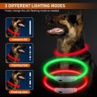 Aicharynic LED kutyanyakörv, 2 db, USB tölthető, vízálló, 3 fénymód