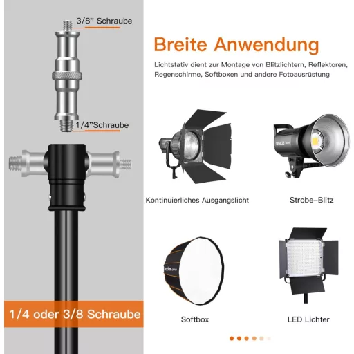 soonpho Boom Arm Pro 83-158 cm Teleszkópos Kiterjesztő Kar Súlyozó Táskával Fotóstúdió