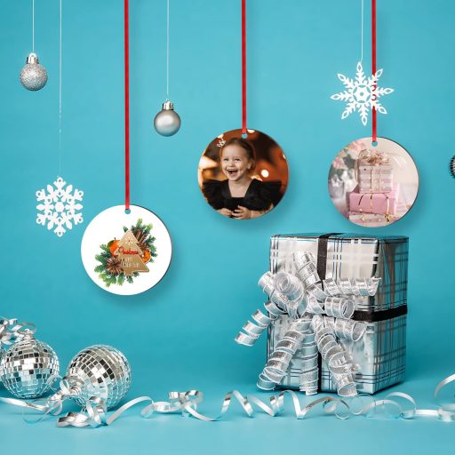 SAVITA 10 db szublimációs medál kerek MDF DIY kézműves dekoráció