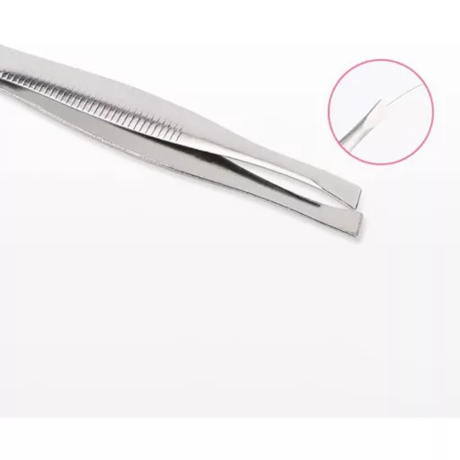 Precízna pinzeta na obočie z nehrdzavejúcej ocele na odstraňovanie chĺpkov z tváre