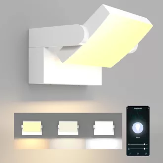   Klighten 24W LED fali lámpa dimmelhető app vezérléssel, IP65 vízálló kültéri beltéri világítás