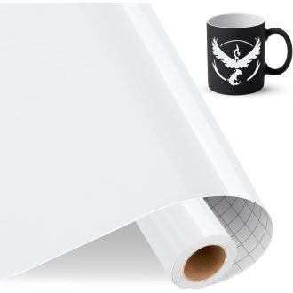   IModeur Fényes Fehér Öntapadós Vinylfólia 30,5cm x 457,5cm Cricut Silhouette Cameo