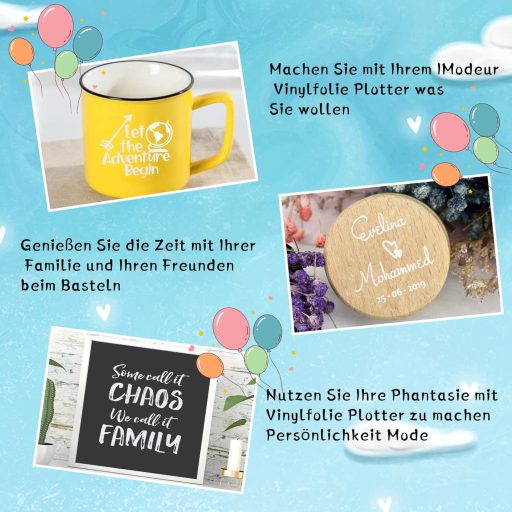 IModeur Fényes Fehér Öntapadós Vinylfólia 30,5cm x 457,5cm Cricut Silhouette Cameo