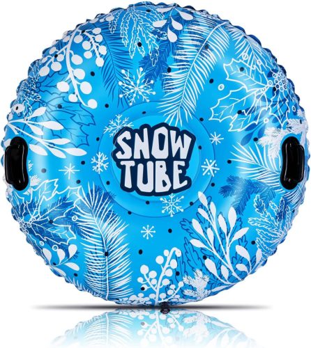 Sanie gonflabilă CAMULAND, 47 inch - Antiderapantă, din PVC durabil, sanie de iarnă pentru copii și adulți, maro deschis