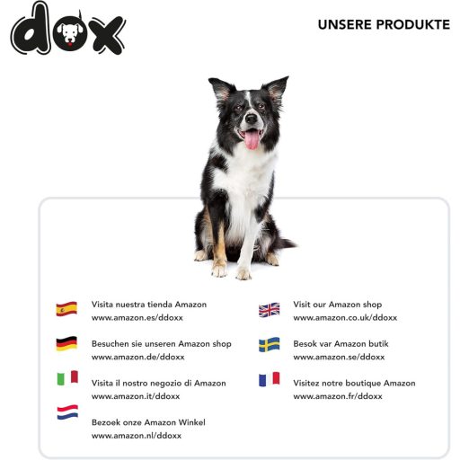 DDOXX Fényvisszaverő Kutyapóráz, Légáteresztő Hálós, 2m, 3-féle Állítható, Harapásálló, Zöld, M Méret, Minden Kutyamérethez