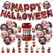 Halloween Party Dekor Set - Balóny, Vlajky a Girlanda