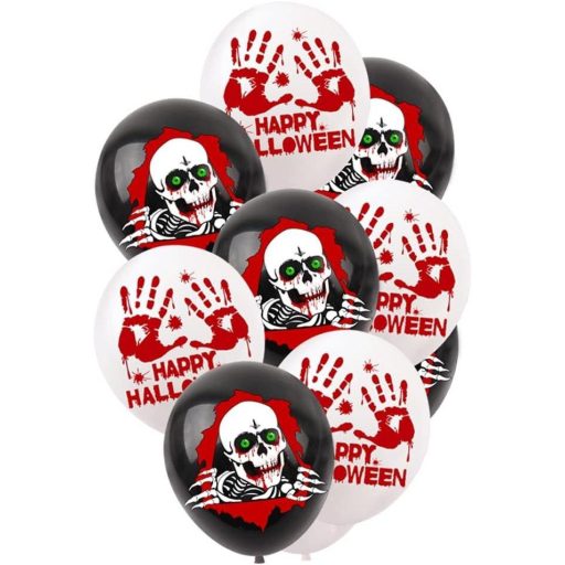 Halloween Party Dekor Set - Balóny, Vlajky a Girlanda