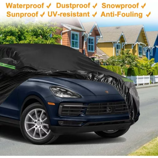 Vodootporna navlaka za auto kompatibilna s 718 Boxster/Cayman 986/987/981/982 Base/S/T/GTS 4.0/GT4/GT4 RS 1996-2022, cerade za auto za sve vremenske uvjete s patentnim zatvaračem