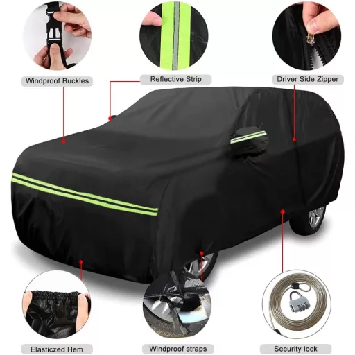 Husă auto impermeabilă compatibilă cu 718 Boxster/Cayman 986/987/981/982 Base/S/T/GTS 4.0/GT4/GT4 RS 1996-2022, huse auto pentru toate anotimpurile cu fermoar