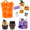 Pwsap 6 üreges Halloween csokoládé forma szilikon - tök, koponya, leprechaun, denevér