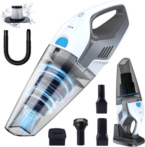 Aspirator portabil fără fir Anktel, 14.8V, umed/uscat, cu filtru HEPA, 9700Pa