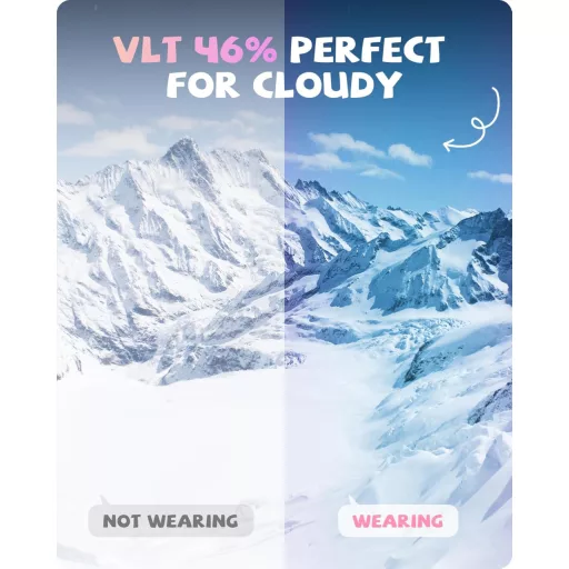 RIOROO Gyermek Síszemüveg 3-14 Éveseknek, UV Védelemmel, Páramentes, Sisakkompatibilis, Téli Sportokhoz és Túrázáshoz