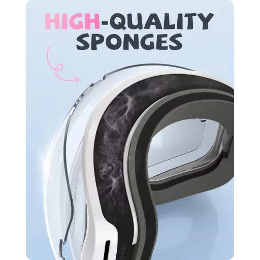 Ochelari de schi pentru copii RIOROO 3-14 ani, cu protecție UV, anti-ceață, compatibili cu cască, pentru sporturi de iarnă și drumeții