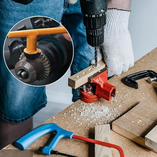 Jognee Fúróütköző gyűrű és fúrókulcs készlet racsnikhoz, 8 darab 3mm és 16mm közötti fúrótokmány (10 mm/13 mm/16 mm)