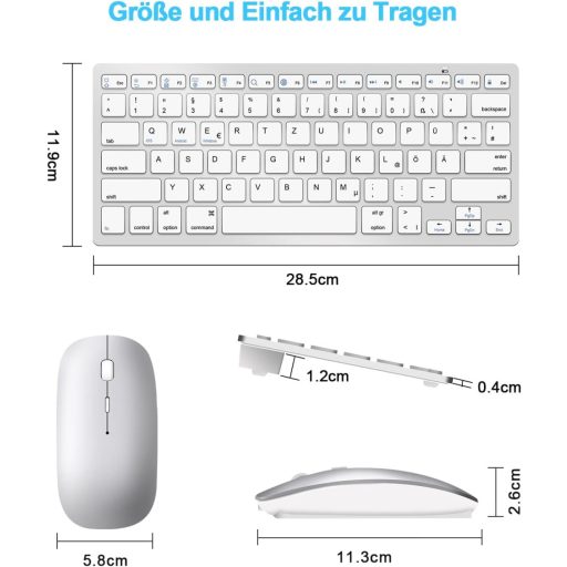 Set tastatură și mouse wireless Bluetooth LEAPEST pentru tabletă, iPad, laptop și telefon