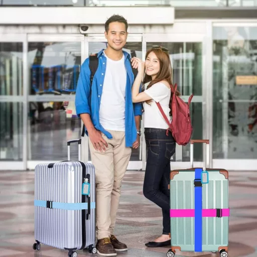 YORFULL Bőrönd Rögzítő Szíj 4 db Utazási Táska Biztosító Szalag 180 cm