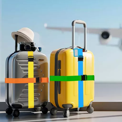 YORFULL Bőrönd Rögzítő Szíj 4 db Utazási Táska Biztosító Szalag 180 cm