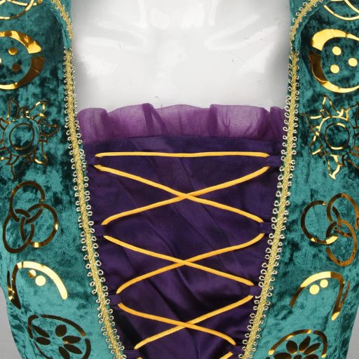 LIKUNGOU Winifred Sanderson Dámsky Stredoveký Zelený Čarodejnícky Kostým Šaty Halloween Karneval Cosplay Kostým Veľkosť M