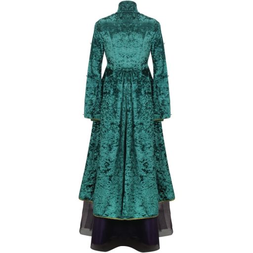 LIKUNGOU Winifred Sanderson Dámsky Stredoveký Zelený Čarodejnícky Kostým Šaty Halloween Karneval Cosplay Kostým Veľkosť M