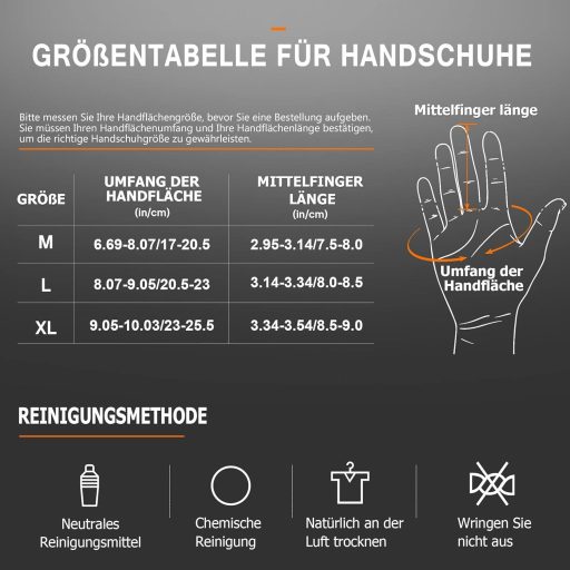 Kineed Zimné lyžiarske rukavice pre mužov - vodeodolné, s dotykovou obrazovkou, hrejivé do -28°C, s výplňou z husieho peria, protišmyková dlaň - veľkosť L, sivé