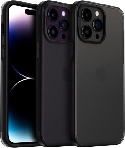 ORNARTO iPhone 14 Pro Max Védőtok - Matt Fekete Ujjlenyomatmentes Csúszásgátló Tok Légpárnás Védelemmel, 2 Kamera és 2 Kijelzővédővel

AI: O