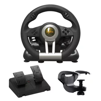   PXN V3 PRO Gaming Kormány Pedálokkal, 180° Vibráció, PC/PS3/PS4/Xbox/Switch