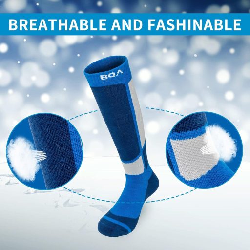 Detské lyžiarske ponožky Wedze, 2 páry, dvojfarebné, veľkosť S, na lyžovanie a snowboarding.