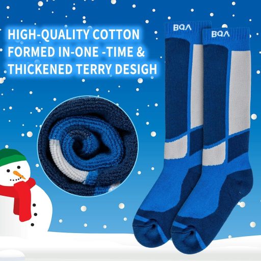 Detské lyžiarske ponožky Wedze, 2 páry, dvojfarebné, veľkosť S, na lyžovanie a snowboarding.