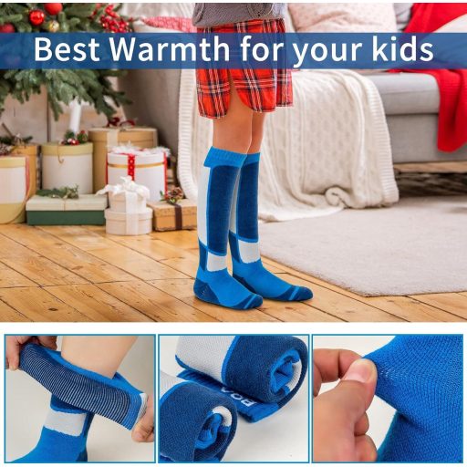 Detské lyžiarske ponožky Wedze, 2 páry, dvojfarebné, veľkosť S, na lyžovanie a snowboarding.